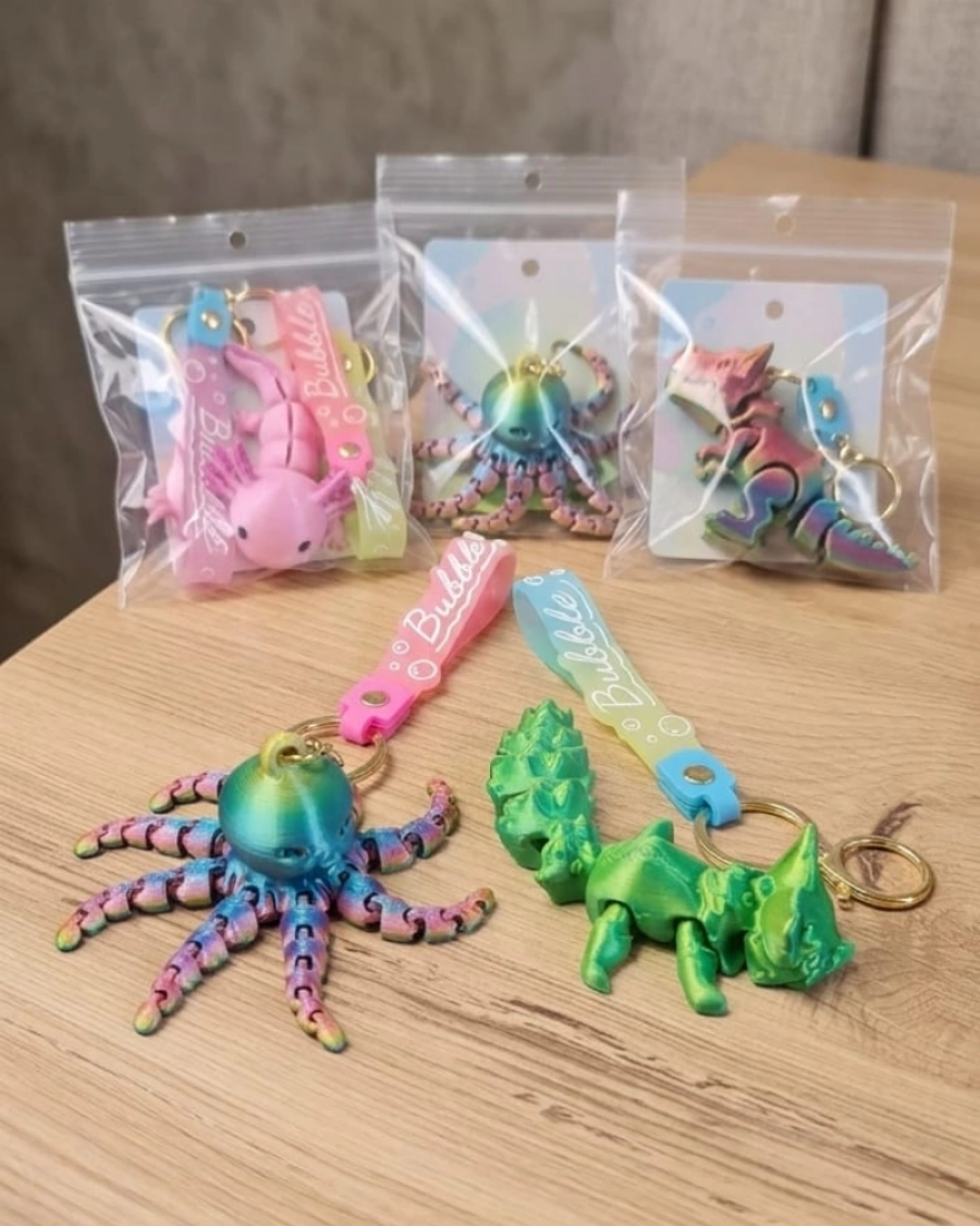 AHTAPOT-DİNAZOR 3D ANAHTARLIK