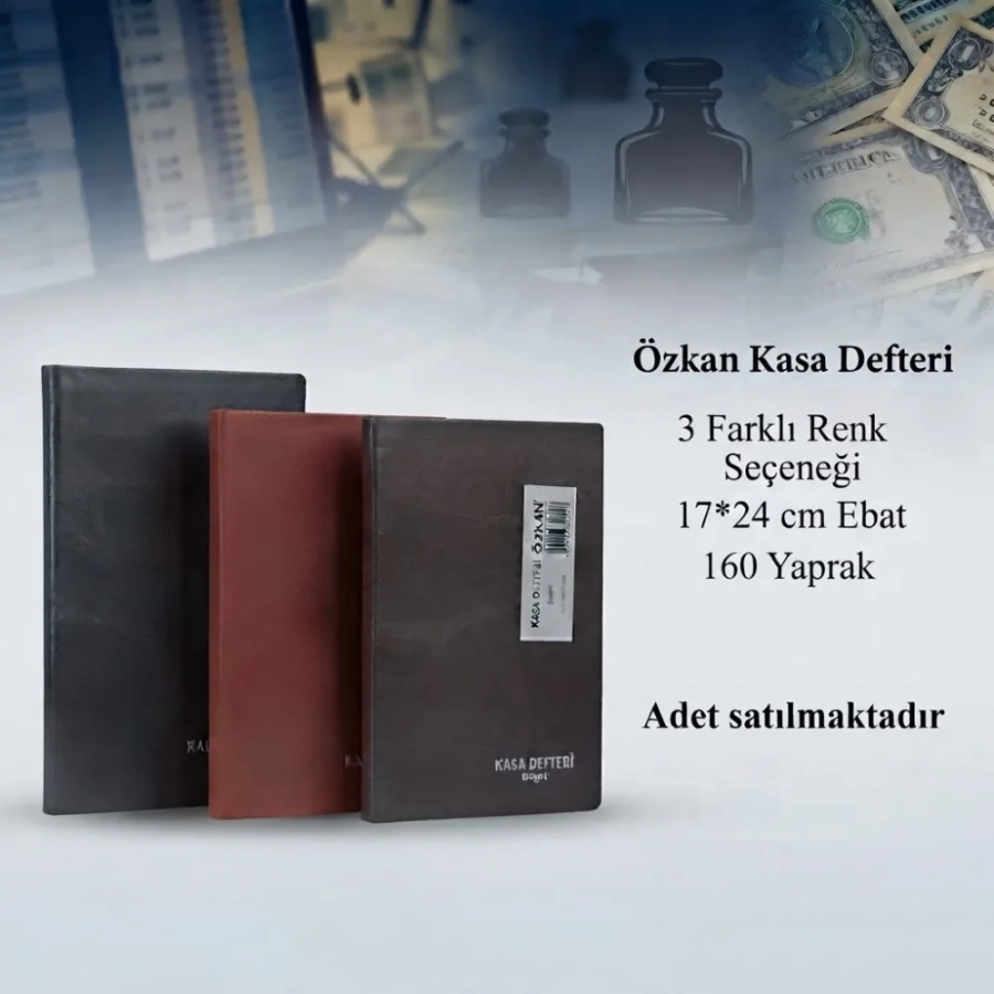 ÖZKAN KASA DEFTERİ 17X24 160 YP.