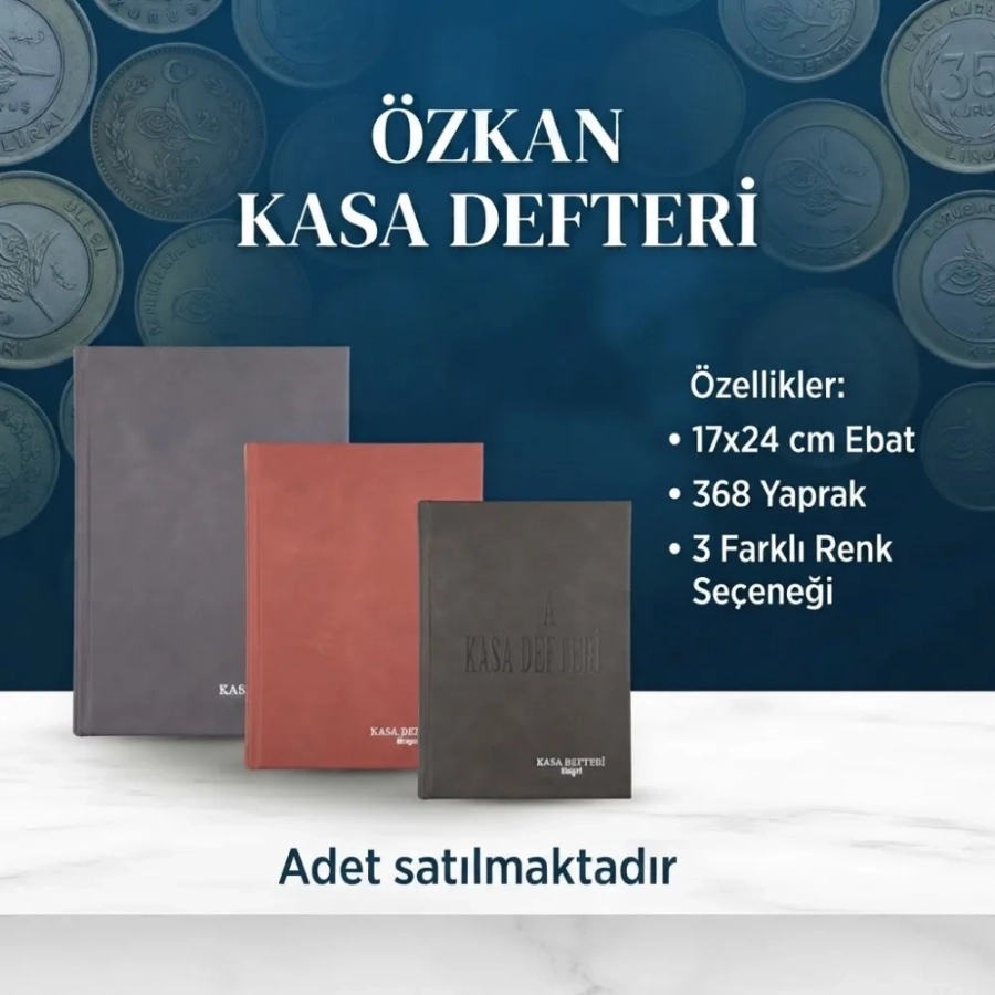 ÖZKAN KASA DEFTERİ 17X24 368 YP.