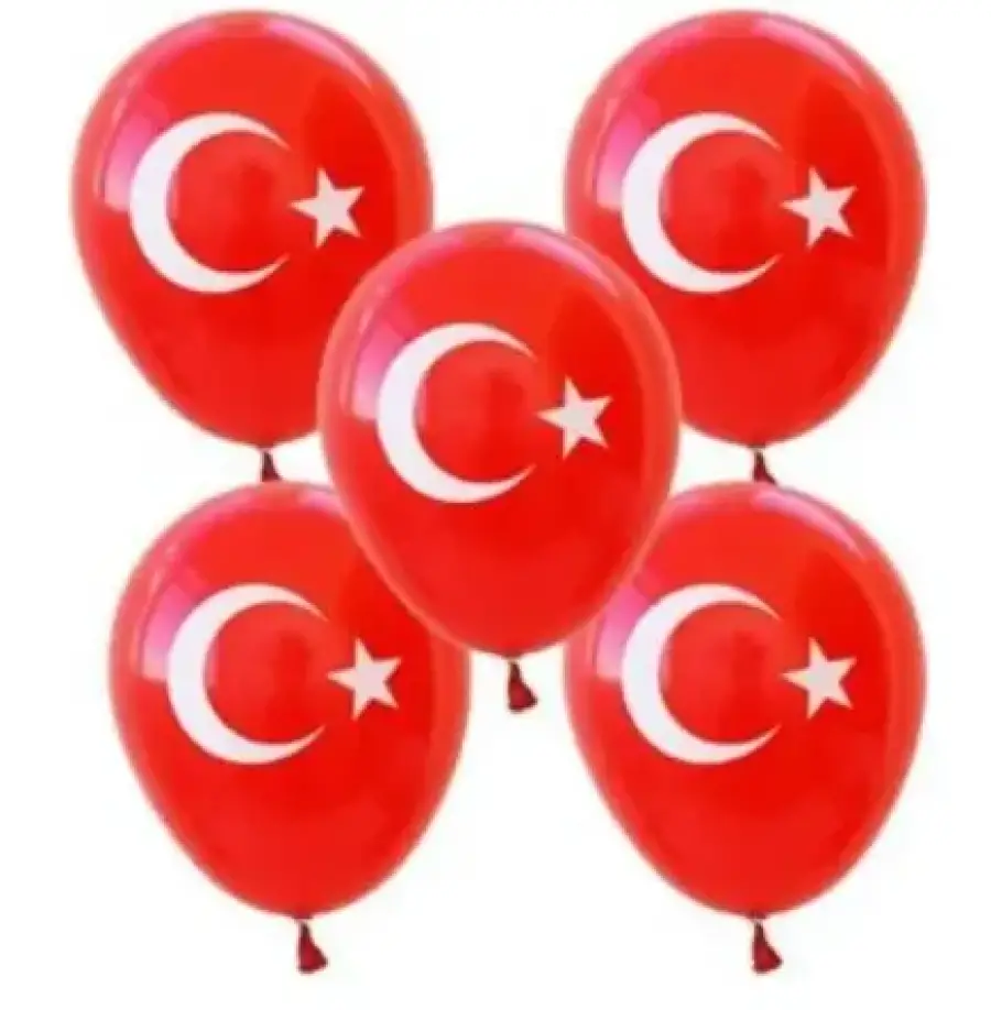 26 CM 10" 100LÜ BAYRAK BALON