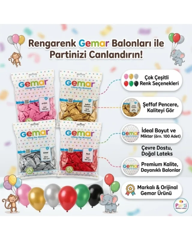 METALİK BALON ÇEŞİTLERİ