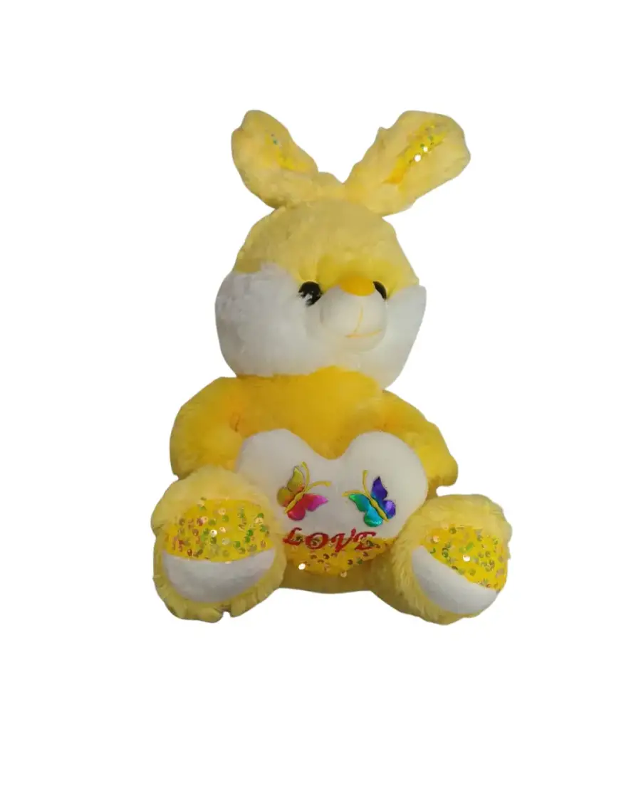 PELUŞ KALPLİ TAVŞAN