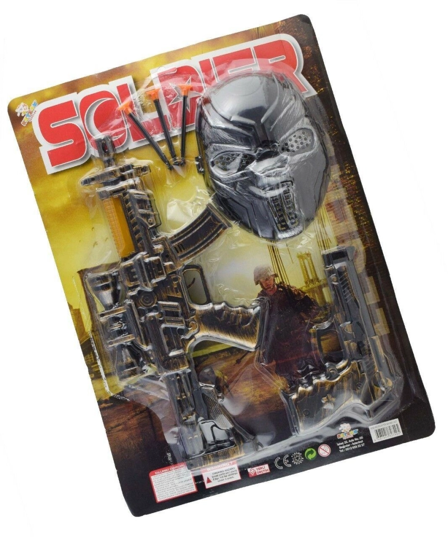 SÜPER MASKELİ SİLAH SET