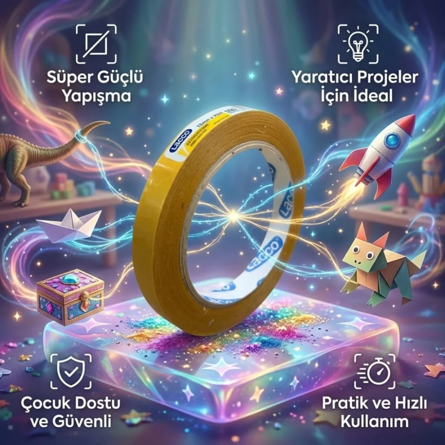 LACCO ÇİFT TARAFLI BANT 12 MM