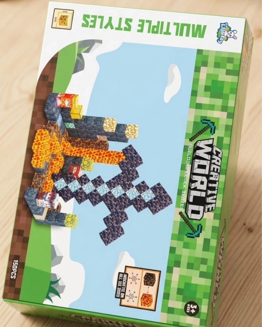 MINECRAFT MAGNETIC BLOCKS 150 PCS