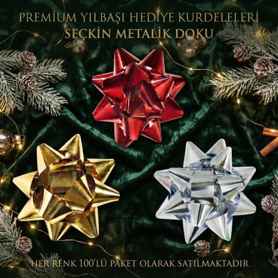 METALİK POŞET FİYONK 100LÜ KARIŞIK