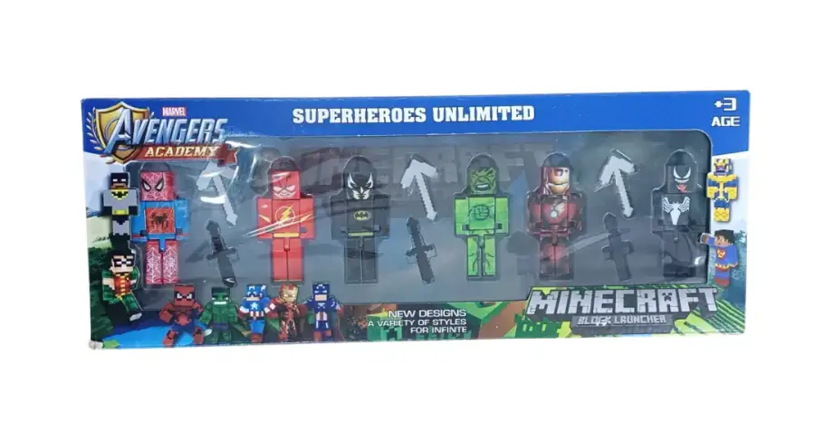 6LI MINECRAFT KARAKTER KUTULU