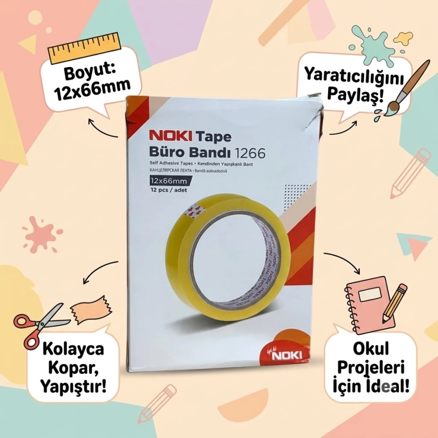 NOKİ BÜRO BANDI 12*66 MM