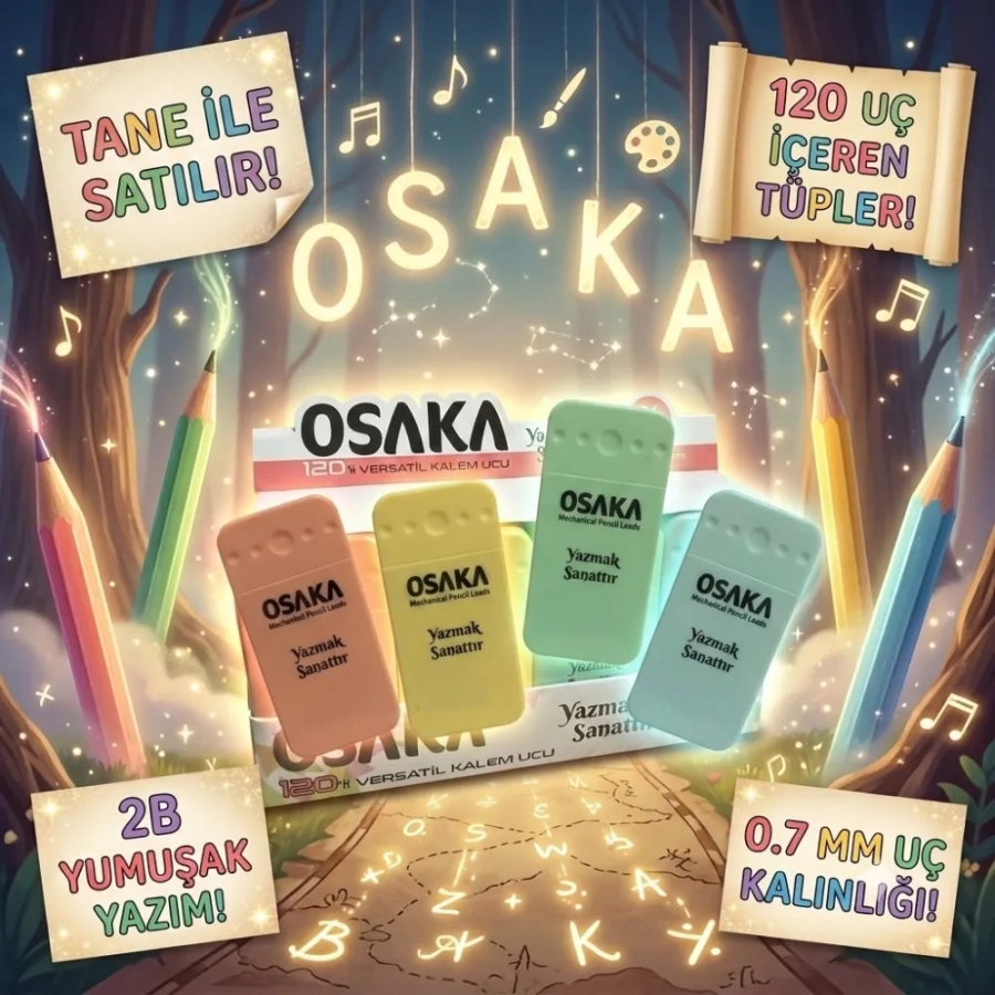 OSAKA 120Lİ KALEM UCU PASTEL-NEON