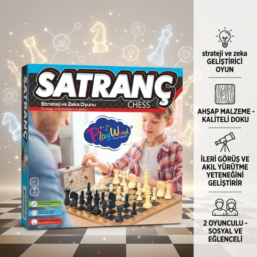 AHŞAP BÜYÜK SATRANÇ