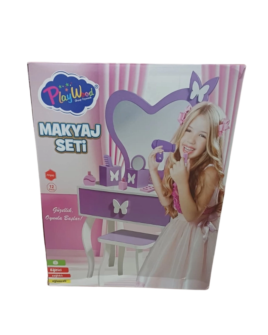 AHŞAP MAKYAJ MASASI