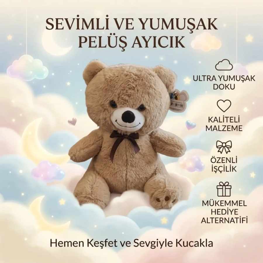 35 CM KURDELELİ AYICIK