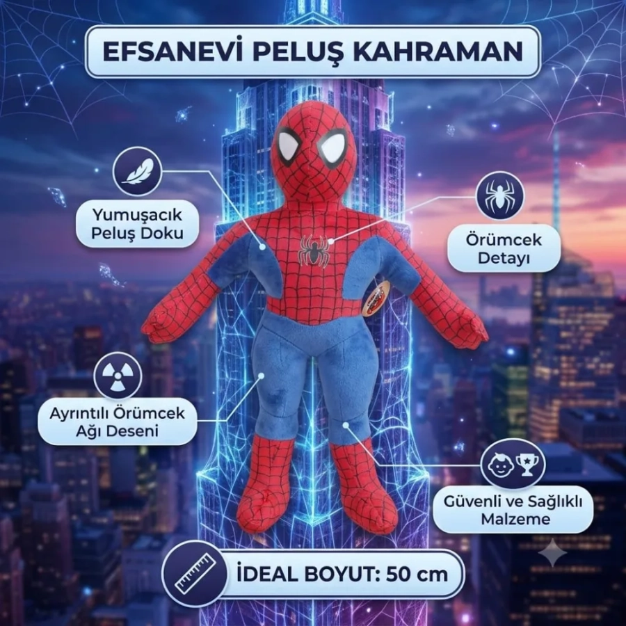 PELUŞ KAHRAMAN ADAM 50 CM