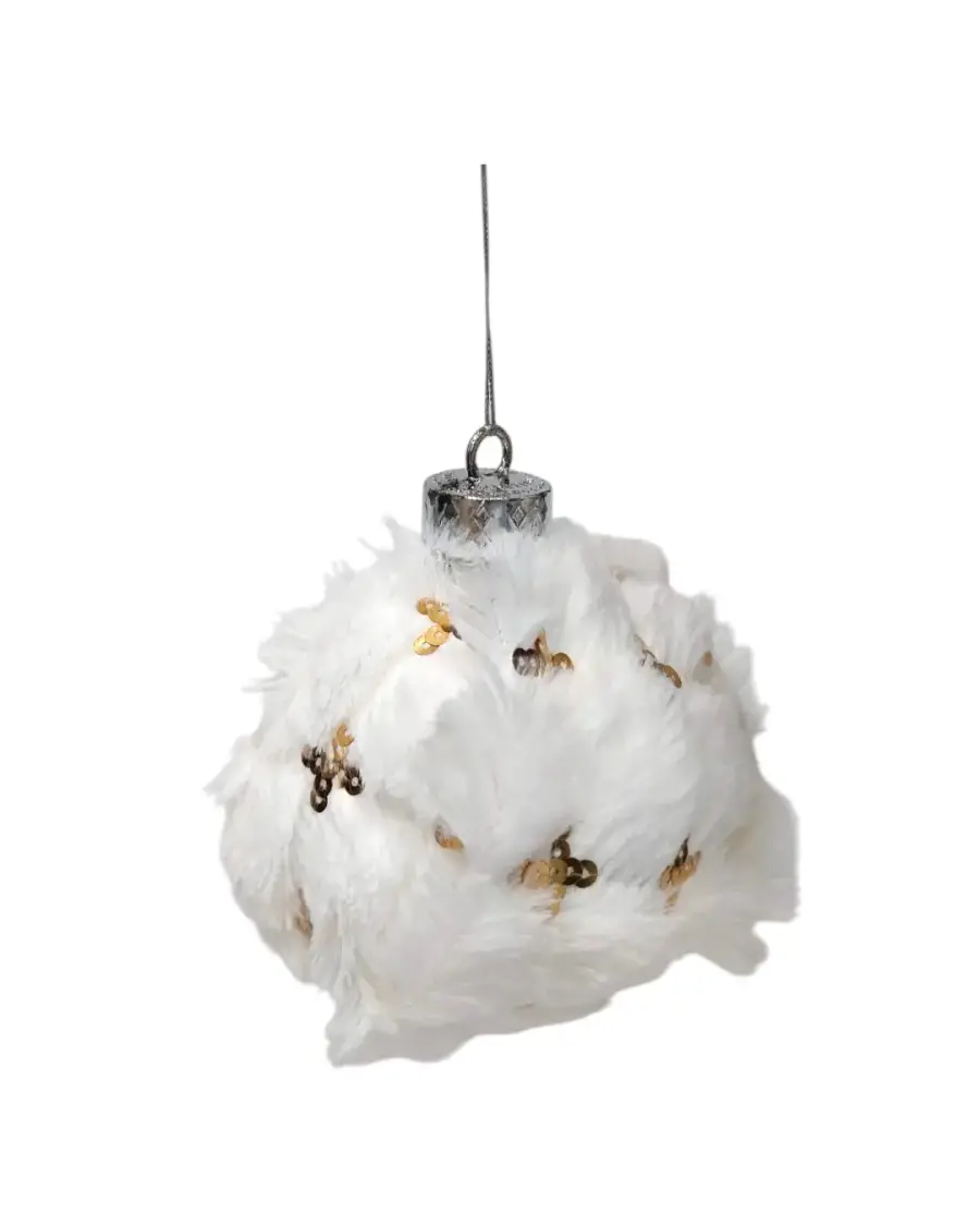 10 CM 2Lİ BEYAZ PELUŞ TOP