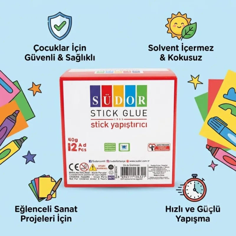 SÜDOR STICK YAPIŞTIRICI PVA 40 G