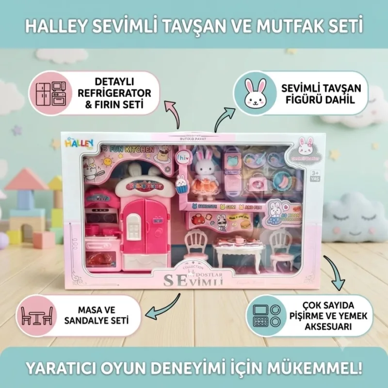 SEVİMLİ DOSTLAR TAVŞAN AİLESİ MUTFAKLI