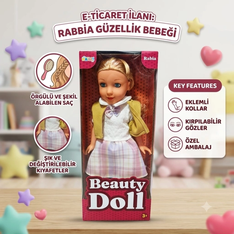 45 CM BÜYÜK RABİA BEBEK