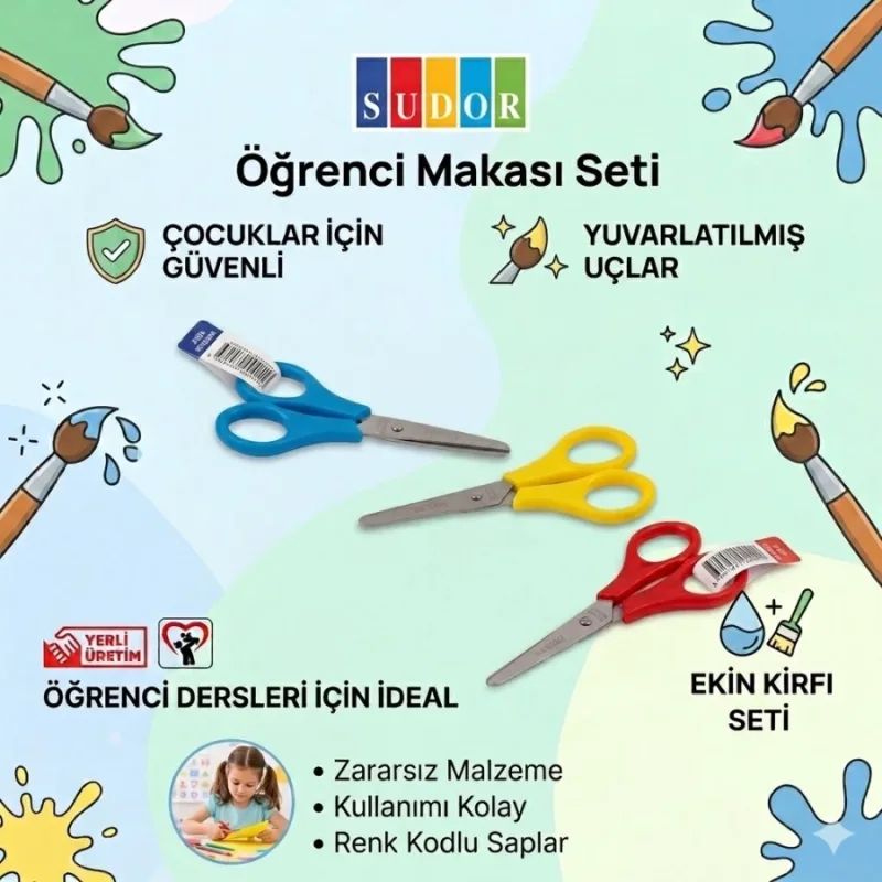 SÜDOR ÖĞRENCİ MAKASI EKO.