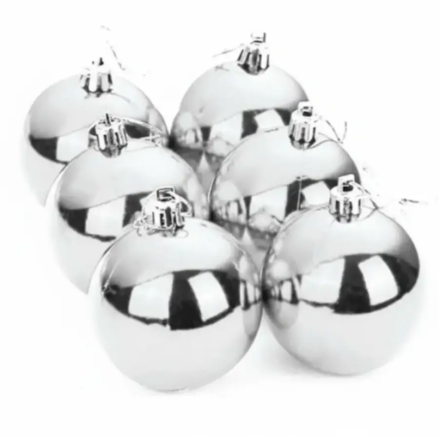 8 CM 6LI GÜMÜŞ TOP