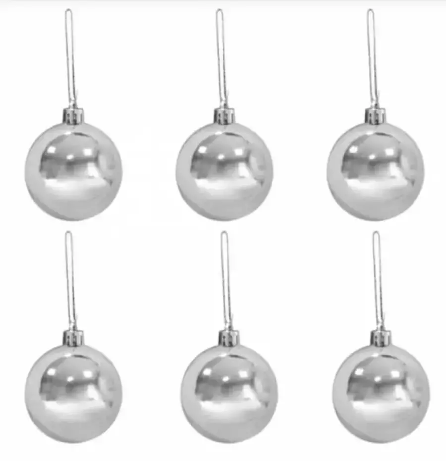 6 CM 6LI GÜMÜŞ TOP