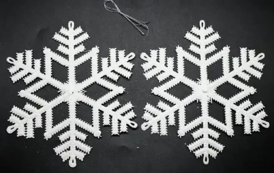 20 CM 2Lİ SİMLİ KAR TANESİ