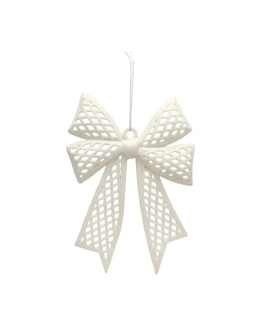 BEYAZ SİMLİ FİYONK AĞAÇ SÜSÜ