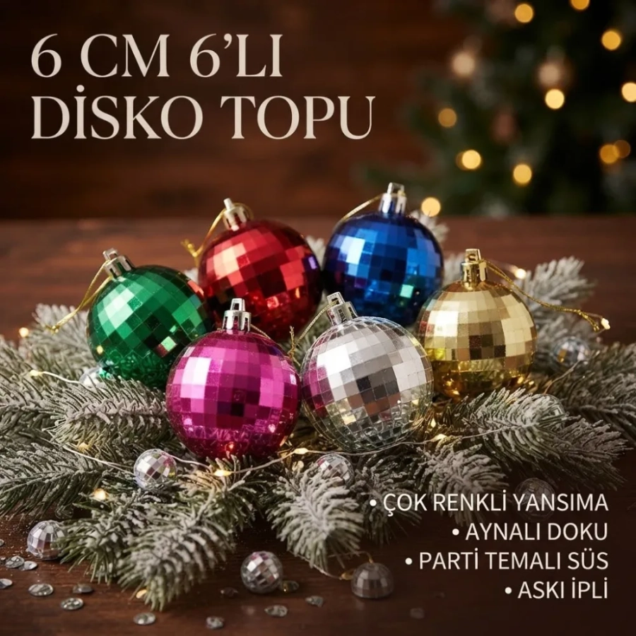 6 CM 6LI DİSKO TOP