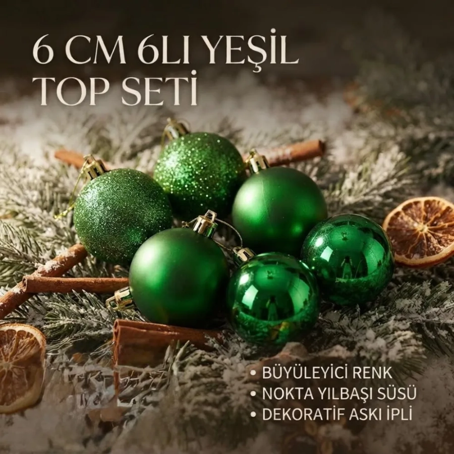 6 CM 6LI TOP YEŞİL