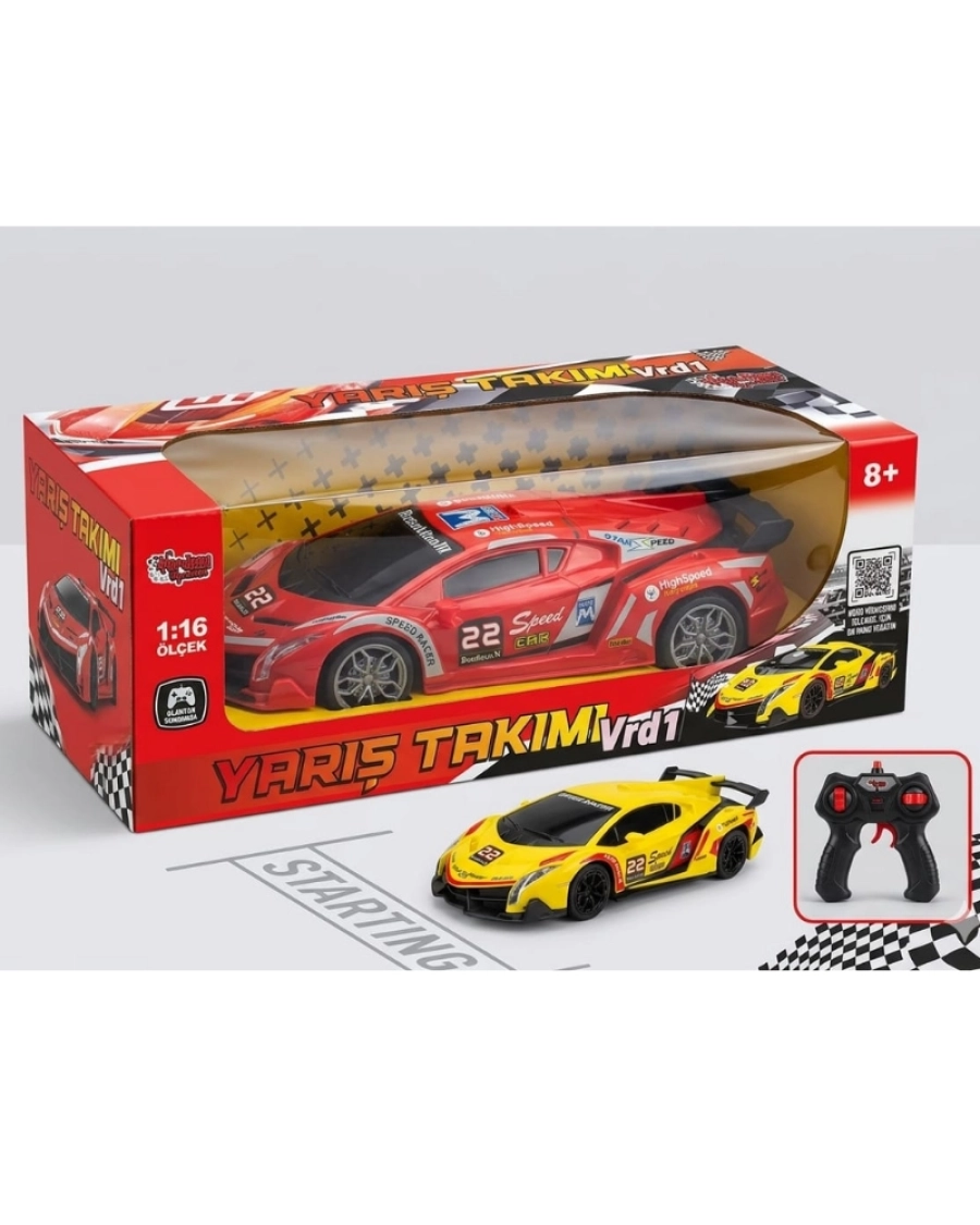 U-K FF ŞARJLI DESENLİ YARIŞ ARABASI