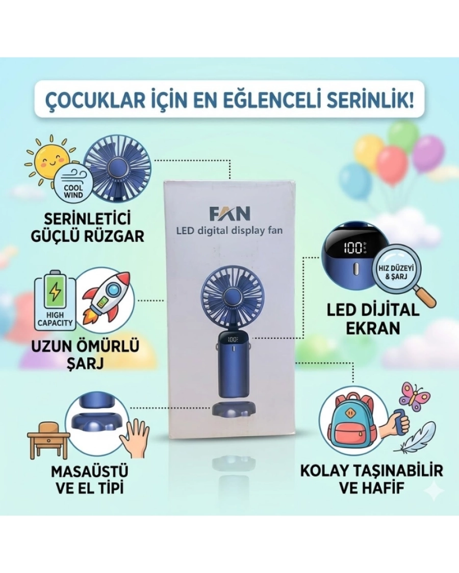 DİJİTAL FAN 5 KADEMELİ