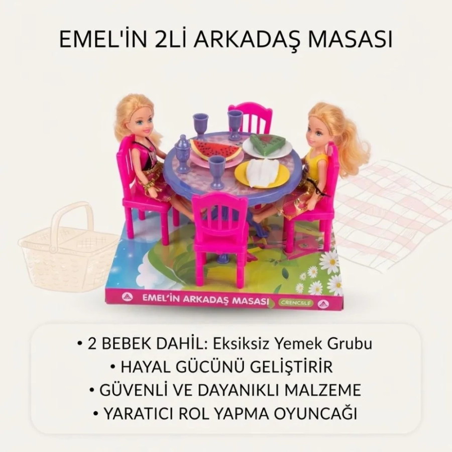 EMELİN 2Lİ ARKADAŞ MASASI